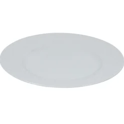 Assiette à dessert blanche ronde aile damassée^Gifi Hot