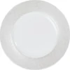 Assiette à dessert blanche bordure brillante^Gifi Discount