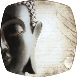 Assiette à dessert carrée design Bouddha^Gifi Clearance