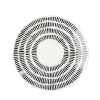 Assiette à dessert Dakar en porcelaine blanc et noir Ø19cm^Gifi Sale