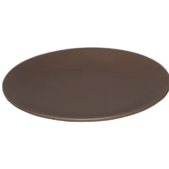 Assiette à dessert en faïence uni taupe^Gifi Hot