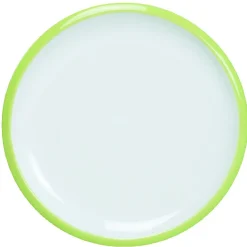 Assiette à dessert en faience contour bicolore^Gifi Outlet