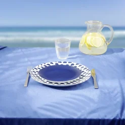 Assiette à dessert en porcelaine décor bleu Ø 19 cm^Gifi Sale