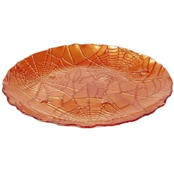 Assiette à dessert en verre Halloween design toile d'araignée Ø21cm^Gifi Discount