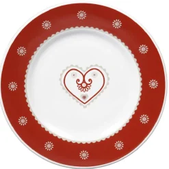 Assiette à dessert faïence motif coeur^Gifi Discount