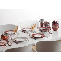 Assiette à dessert faïence motif coeur^Gifi Discount