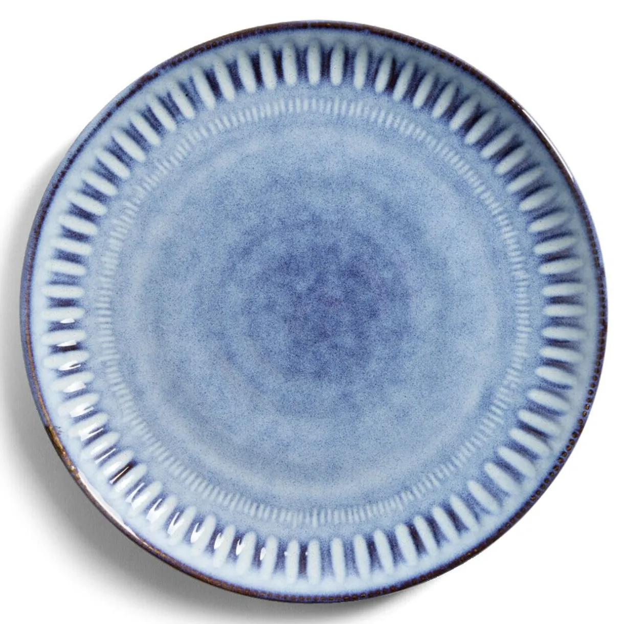 Assiette à dessert grès bleu Ø22cm^Gifi Outlet