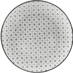 Assiette à dessert Helsinki décor noir blanc x4^Gifi