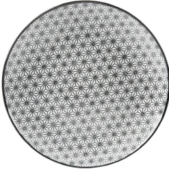 Assiette à dessert Helsinki décor noir blanc x4^Gifi