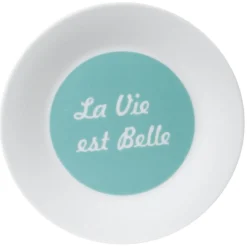 Assiette à dessert "La vie est belle"^Gifi