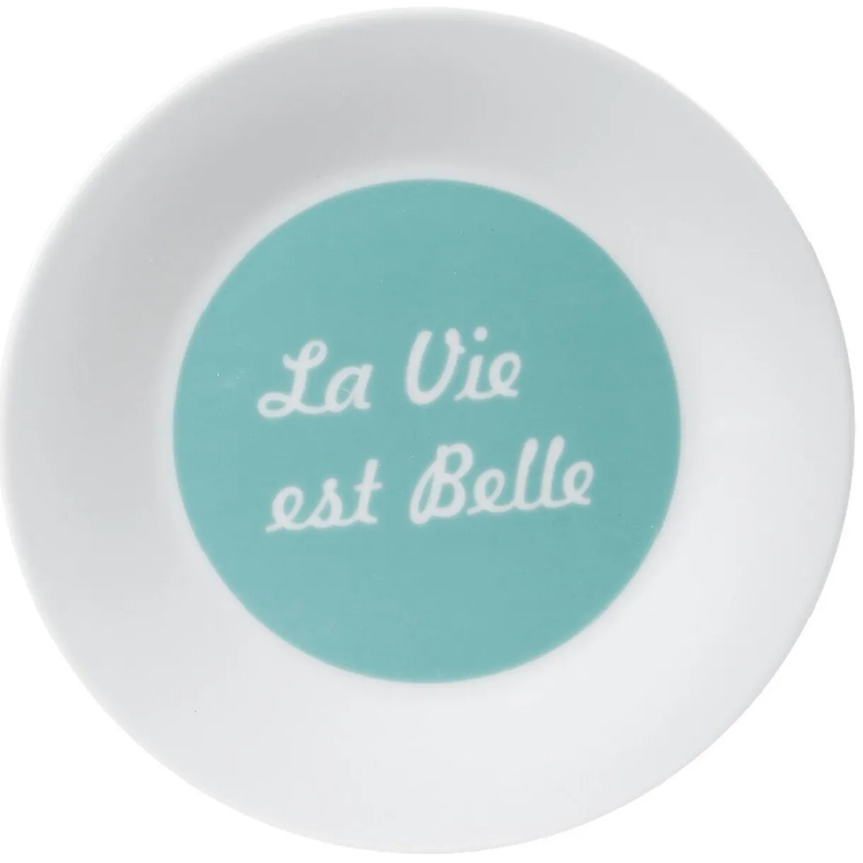 Assiette à dessert "La vie est belle"^Gifi