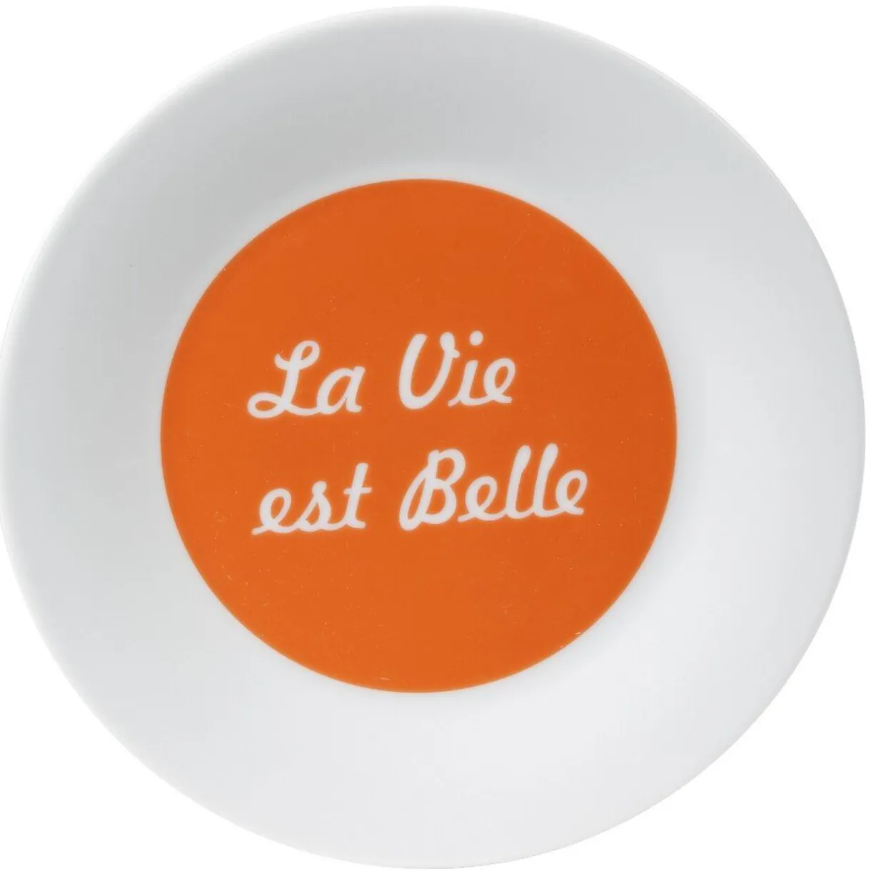 Assiette à dessert "La vie est belle"^Gifi