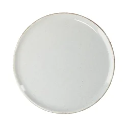 Assiette à dessert Lisbonne en grès gris Ø20,5cm^Gifi Outlet