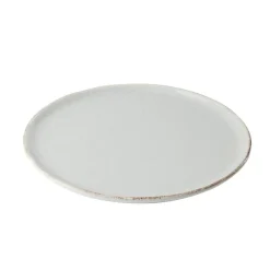 Assiette à dessert Lisbonne en grès gris Ø20,5cm^Gifi Outlet