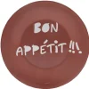 Assiette à dessert Luminarc rouge design Bon appétit^Gifi