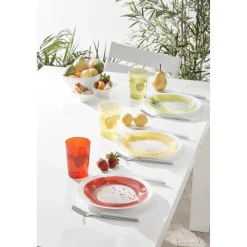 Assiette à dessert Luminarc design fruit gris vert^Gifi Outlet