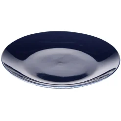 Assiette à dessert motif vague japonaise bleue et blanche^Gifi Best