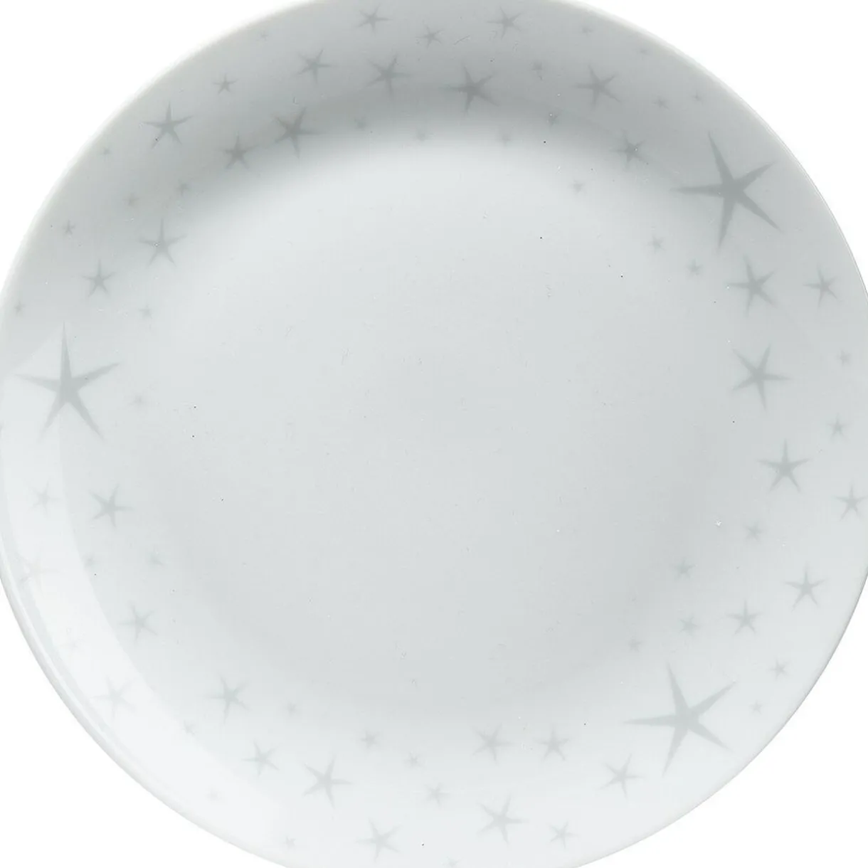 Assiette à dessert motifs étoiles blanche^Gifi