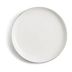 Assiette à dessert Oslo blanche bord doré Ø19cm^Gifi Sale