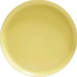 Assiette à dessert Oslo porcelaine jaune uni^Gifi Discount