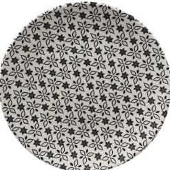 Assiette à dessert petits motifs noir blanc^Gifi Sale