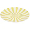 Assiette à dessert porcelaine rayure bicolore Ø16cm^Gifi Online