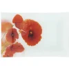 Assiette à dessert rectangulaire motif coquelicot^Gifi Clearance