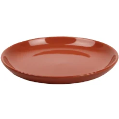 Assiette à dessert ronde corail unie^Gifi Clearance