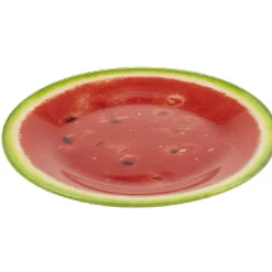 Assiette à dessert ronde imprimée pastèque^Gifi Hot