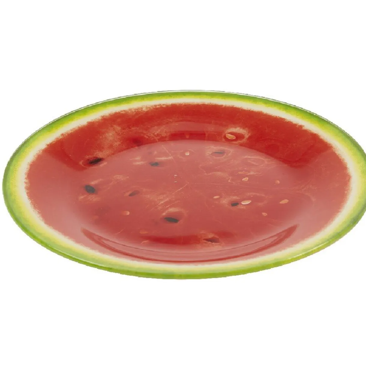Assiette à dessert ronde imprimée pastèque^Gifi Hot