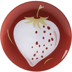Assiette à dessert ronde Luminarc fraise rouge^Gifi Online
