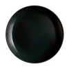 Assiette à dessert ronde Luminarc unie noire Diwali^Gifi Sale