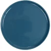 Assiette à dessert ronde Nordic porcelaine bleu^Gifi New