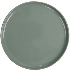 Assiette à dessert ronde Nordic porcelaine vert^Gifi Clearance
