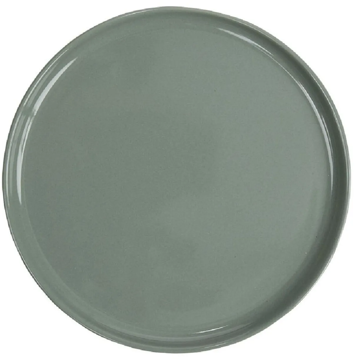 Assiette à dessert ronde Nordic porcelaine vert^Gifi Clearance