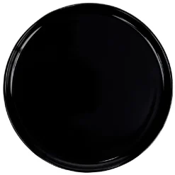 Assiette à dessert ronde Nordic porcelaine noir^Gifi Discount