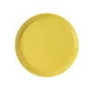 Assiette à dessert ronde Oslo jaune moutarde^Gifi Online