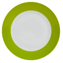 Assiette à dessert ronde verte et blanche^Gifi Sale