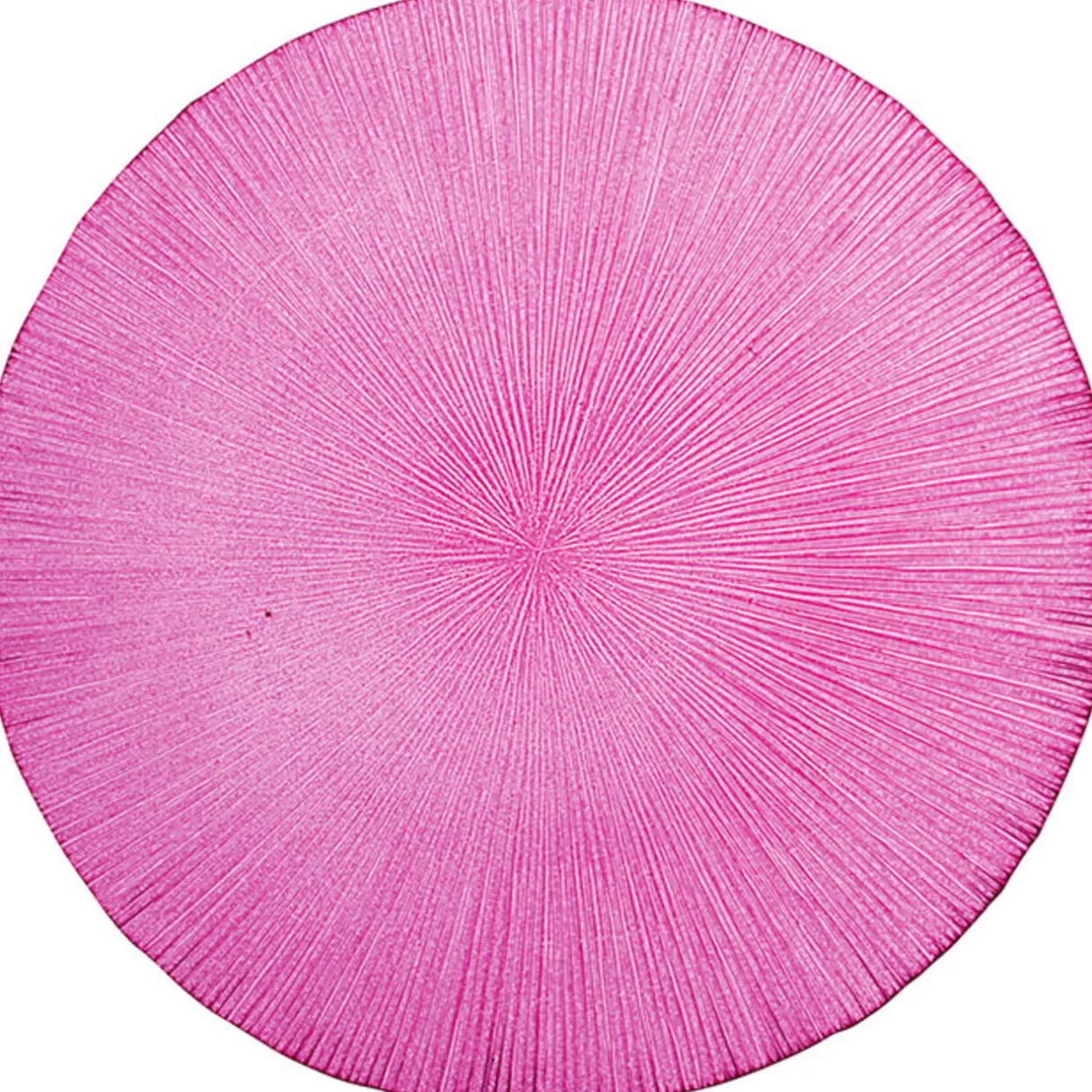 Assiette à dessert rose verre strié^Gifi Best