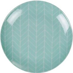 Assiette à dessert vert d'eau collection Crazy^Gifi New