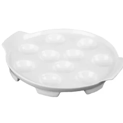 Assiette à escargots blanche^Gifi Outlet