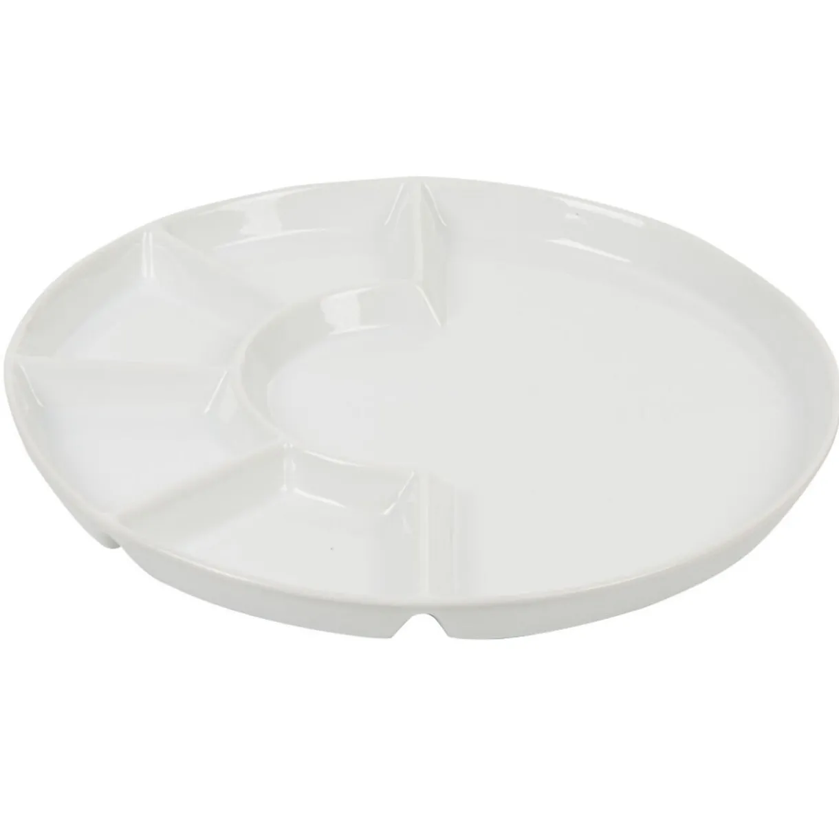 Assiette à fondue barbecue blanche^Gifi Outlet