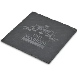 Assiette carrée ardoise "Chez Violette"^Gifi New