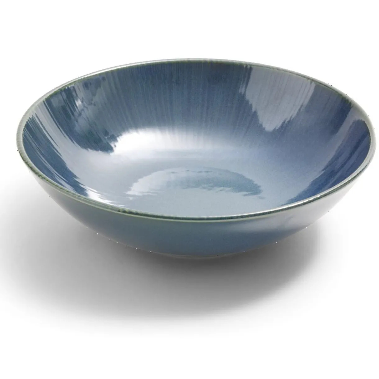 Assiette creuse Amaury faïence bleue Ø21cm^Gifi Best