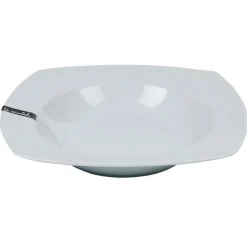 Assiette creuse carrée blanche Les essentiels^Gifi Clearance