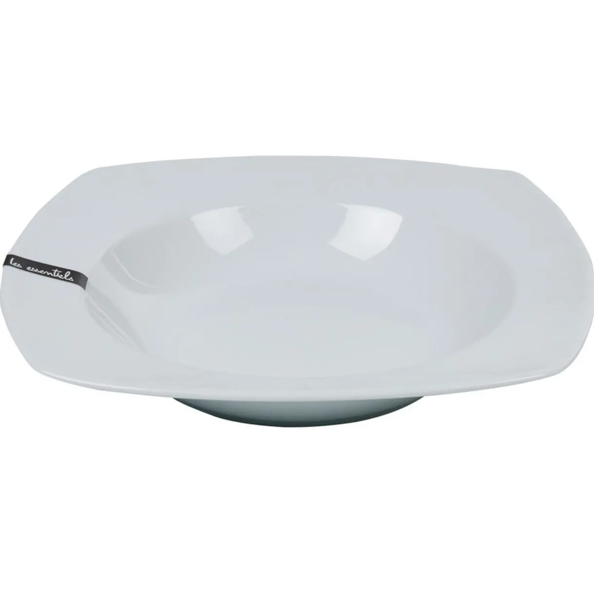 Assiette creuse carrée blanche Les essentiels^Gifi Clearance