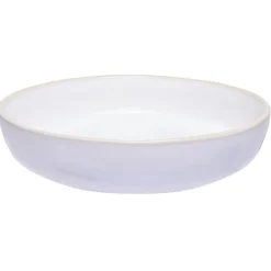 Assiette creuse en faïence blanc avec liseré crème^Gifi Sale