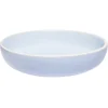 Assiette creuse en faïence bleu turquoise avec liseré crème^Gifi Discount
