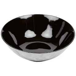 Assiette creuse en porcelaine décor marbre gris^Gifi Sale