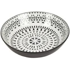 Assiette creuse en porcelaine motif intérieur et extérieur coloré^Gifi Best